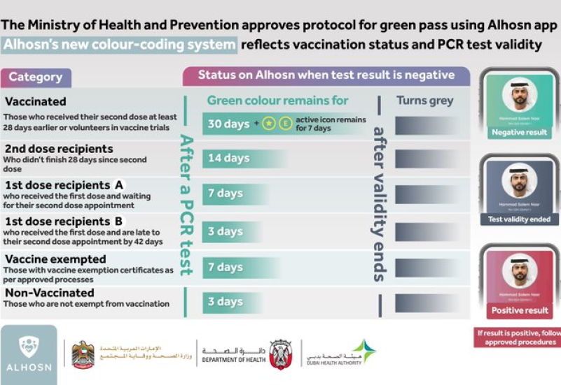 Covid-19 green pass system